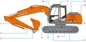 Hitachi Zaxis Zx 130k-3 130l-3 Excavator Workshop Service Manual