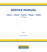 New Holland T8010, T8020, T8030, T8040, T8050 Tractor Service Manual