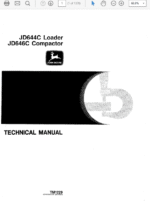 John Deere 644C, 646C Compactor Service Manual TM1229