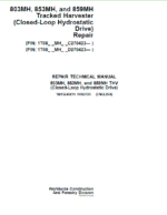 John Deere 803MH, 853MH, 859MH Harvester Closed-Loop Repair Manual