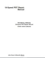 John Deere 18 Speed PST Component Technical Manual