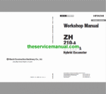 Hitachi ZH210-A and ZH210LC-A Excavator Service Repair Manual