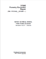 John Deere 3154G Swing Excavator Repair Service Manual