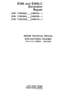 John Deere E360, E360LC Excavator Repair Service Manual