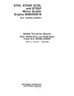 John Deere 670G, 670GP, 672G, 672GP Grader Manual