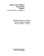 John Deere 210G, 210GLC Excavator Repair Services Manual