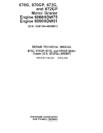 John Deere 670G, 670GP, 672G, 672GP Grader Repair Service Manual