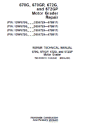 John Deere 670G, 670GP, 672G, 672GP Grader Technical Manual