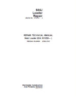 John Deere 644J Loader Repair Technical Manual