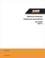 Case Cx135sr Crawler Excavator Service Repair Manual