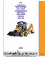 JCB 1CX Backhoe Loader Service Manual
