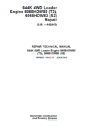 John Deere 644K 4WD Engine S2 & T3 Loader Service Manual