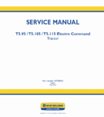 New Holland T5.95, T5.105, T5.115 Electro Command Tractor Service Manual