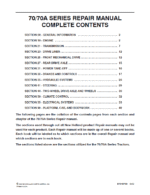 New Holland 70, 70A Tractor Service Manual