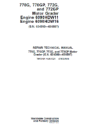 John Deere 770G, 770GP, 772G, 772GP Grader Repair Service Manual