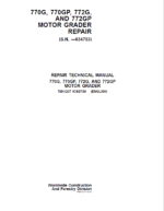 John Deere 770G, 770GP, 772G, 772GP Grader Technical Manual