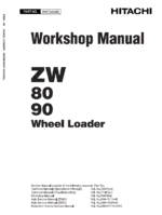 Hitachi ZW80, ZW90 Wheel Loader Service Repair Manual