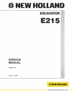 New Holland E215 Excavator Service Manual