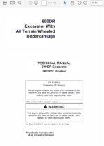 John Deere 690DR Excavator Service Manual
