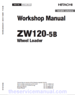 Hitachi ZW120-5B Wheel Loader Service Repair Manual