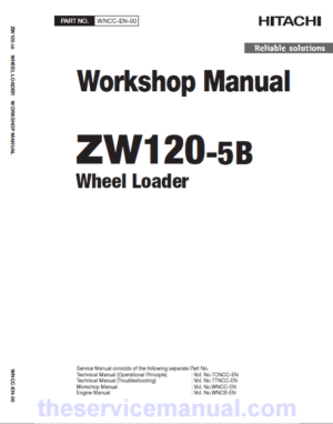 Hitachi ZW120-5B Wheel Loader Service Repair Manual