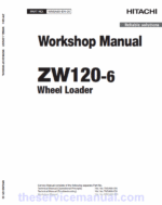 Hitachi ZW120-6 Wheel Loader Service Repair Manual