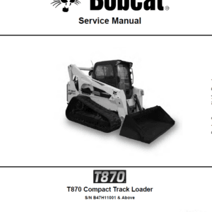 Bobcat T870 Loader Service Manual