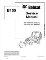 Bobcat B100 Loader Service Repair Manual