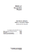 John Deere 992E LC Excavator Repair Service Manual