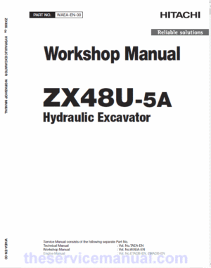 Hitachi ZX48U-5A Mini Excavator Service Repair Manual
