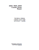 John Deere 450H, 550H, 650H Crawler Dozer Service Manual