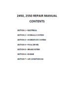 New Holland 2450, 2550 Tractor Service Manual