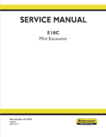 New Holland E18C Mini Excavator Service Manual
