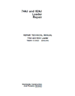 John Deere 744J, 824J 4WD Loader Repair Technical Manual