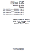 John Deere 870G, 870GP, 872G, 872GP Grader Repair Services Manual