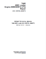 John Deere 744K 4WD Engine 6090HDW12 (iT4) Technical Manual