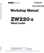 Hitachi ZW220-6 Wheel Loader Service Repair Manual