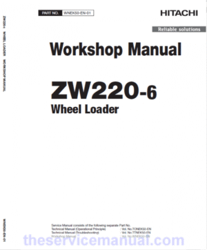 Hitachi ZW220-6 Wheel Loader Service Repair Manual