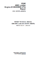 John Deere 824K 4WD Engine 6135HDW02 (iT4) Loader Technical Manual