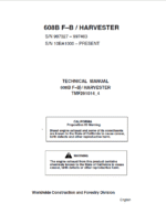 John Deere 608B Tracked Feller Buncher Harvester Repair Manual