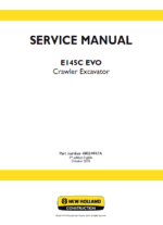 New Holland E145C Evo Excavator Service Manual