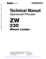 Hitachi ZW330, ZW330-6 Wheel Loader Service Repair Manual