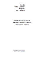 John Deere 844K 4WD Loader Technical Manual