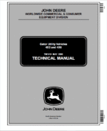 John Deere Gator 4×2 and 4×6 Repair Service Manual