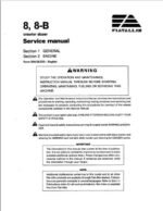 Fiatallis 8, 8-B Crawler Dozer Repair Service Manual