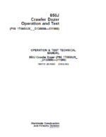 John Deere 850J Crawler Dozer Service Manual
