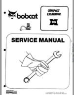 Bobcat 119 Compact Excavator Service Repair Manual