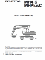 New Holland MH4.6, MHPlusC Excavator Service Manual