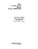 John Deere 850J with Engine 6068HT090 Crawler Dozer Service Manual