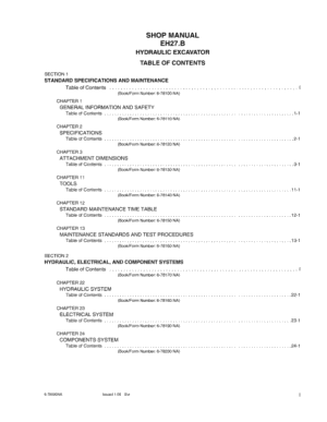 New Holland EH27.B Excavator Service Manual